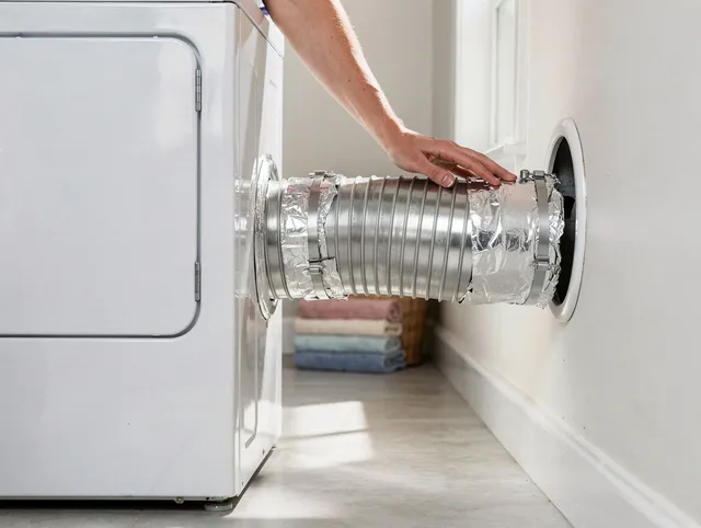 Professional dryer vent hose installation by Valinda Dryer Vent Cleaning in Valinda